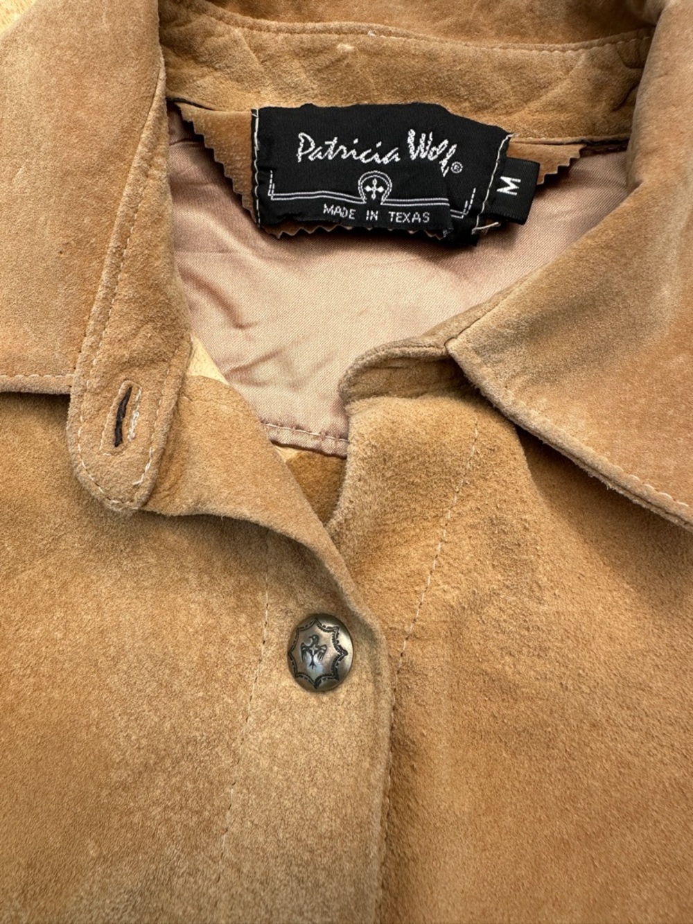 Vintage Patricia Wolf Suede Shirt - Picture 4 of 10